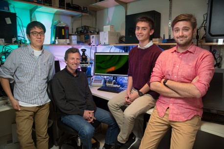 From left: Euiseok Kim, Edward Callaway, Tony Ito-Cole and Matthew Jacobs (Credit: The Salk Institute)